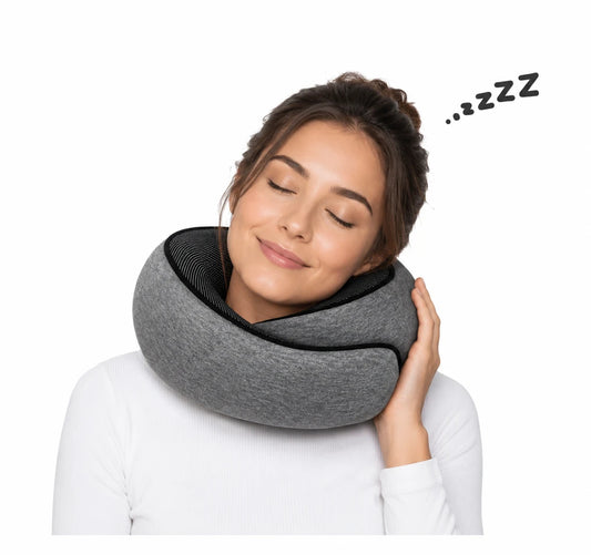 Compact Memory Foam Neck Travel Pillow