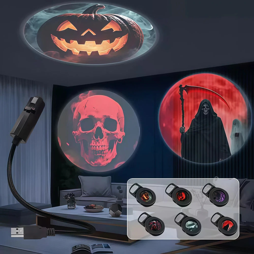 Halloween Pattern Projection Lamp